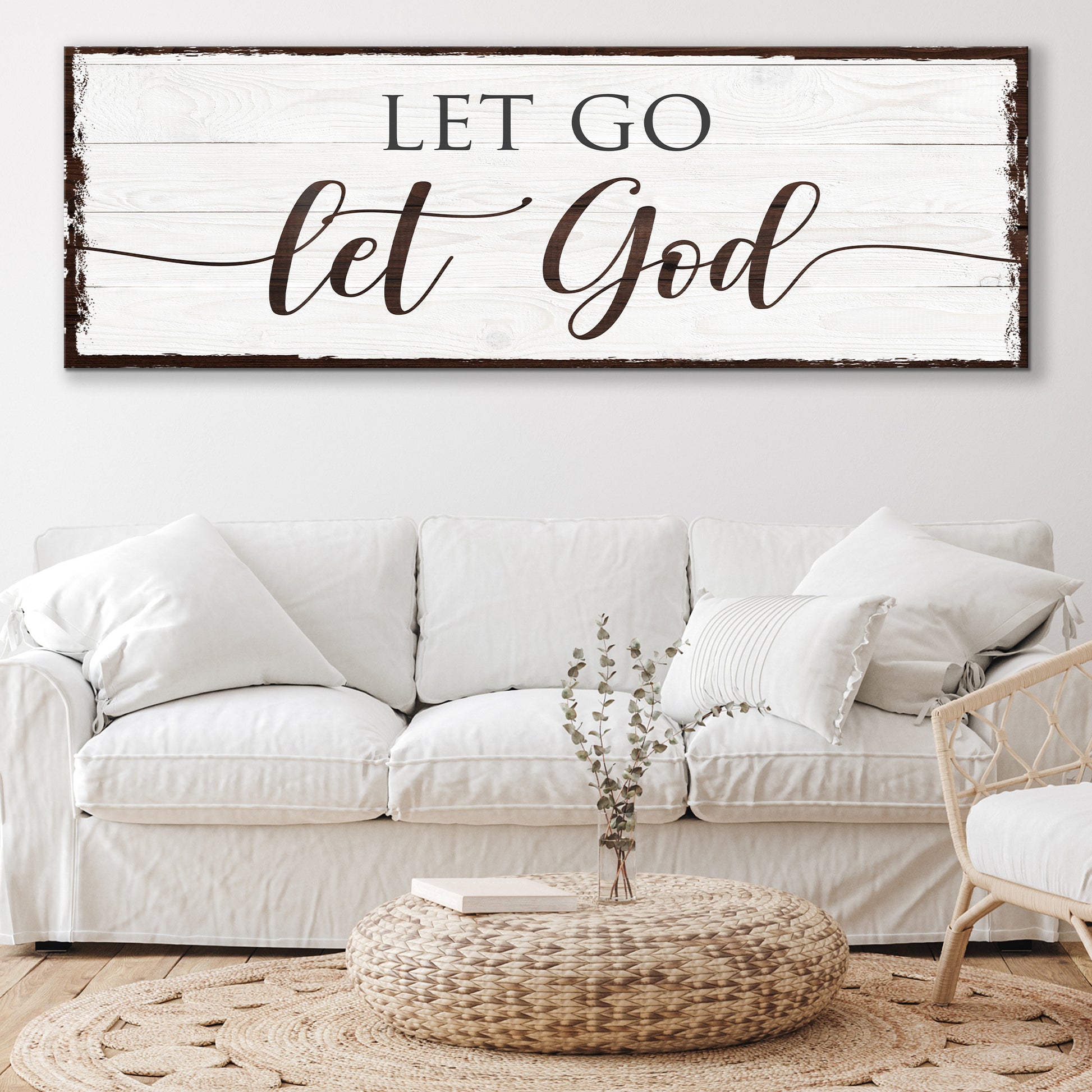 Let Go Let God Faith Sign II - Image by Tailored Canvases