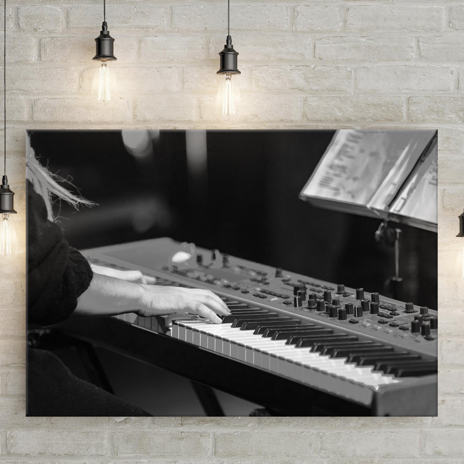 Keyboard Playing Canvas Wall Art Style 2 - Image by Tailored Canvases