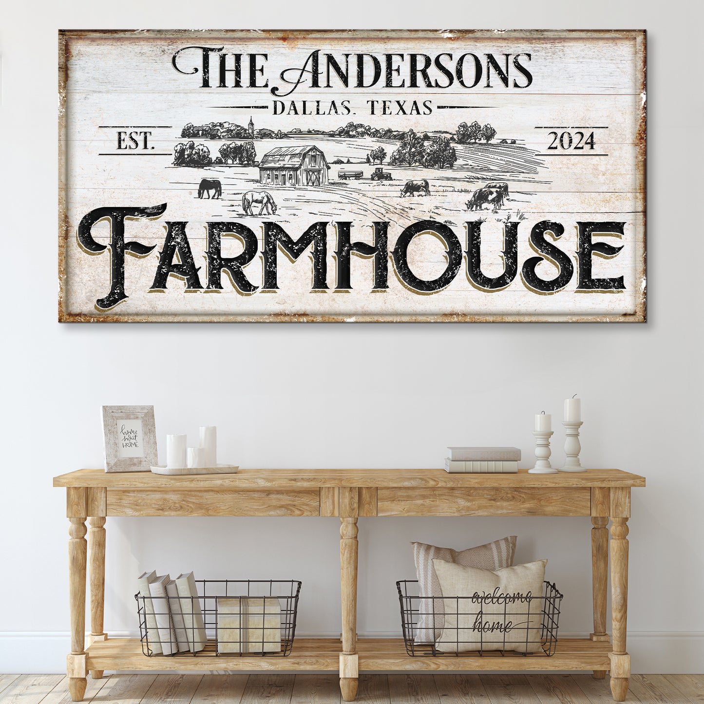 Rustic Farmhouse Sign XII