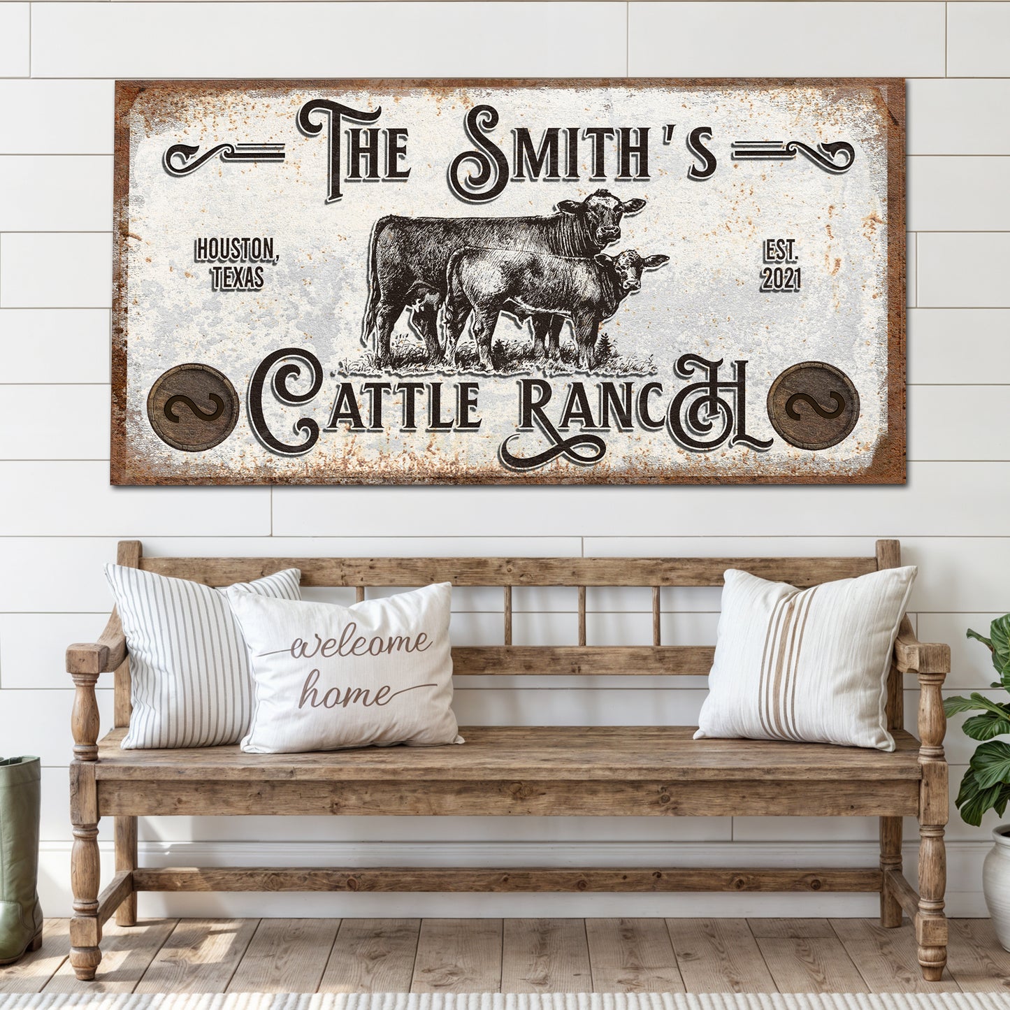 Branded Cattle Ranch Sign IV  - Image by Tailored Canvases