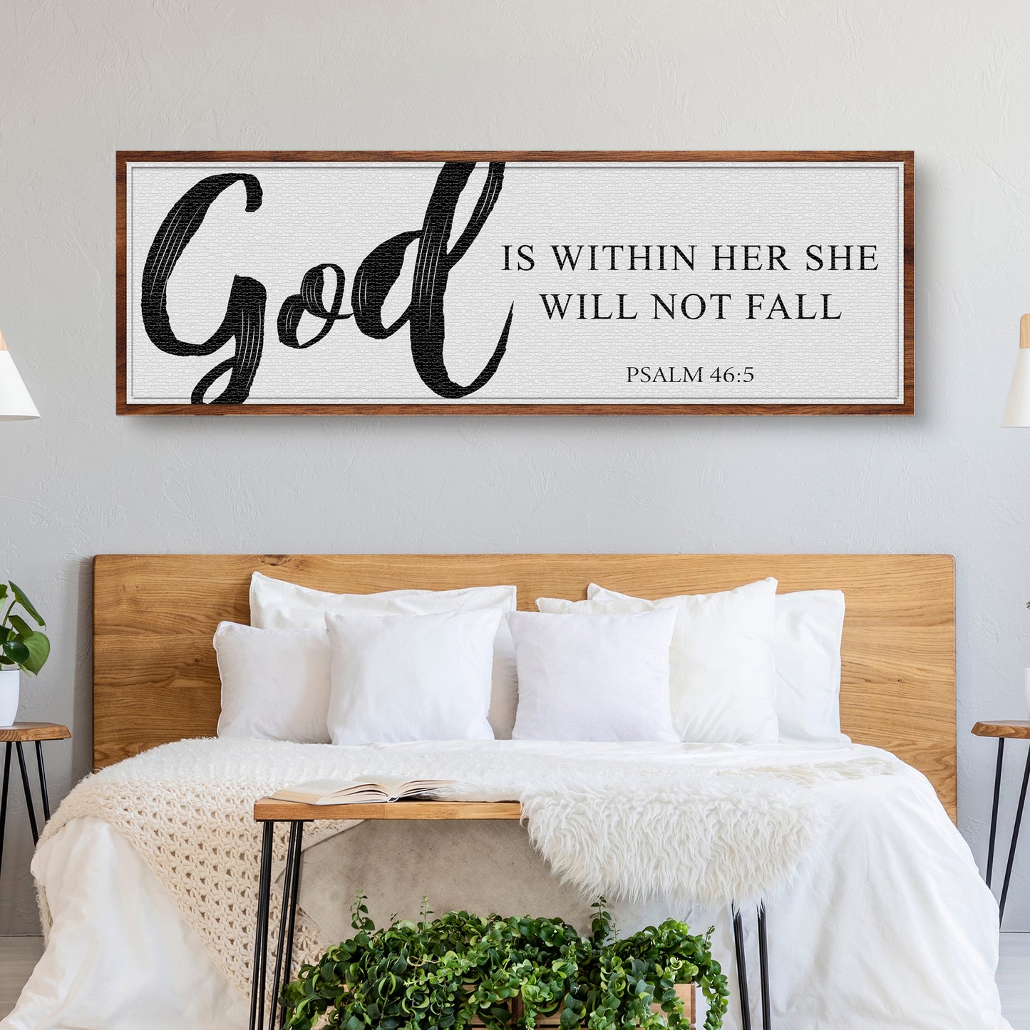 God Is Within Her She Will Not Fall Psalm 46:5 Faith Sign II