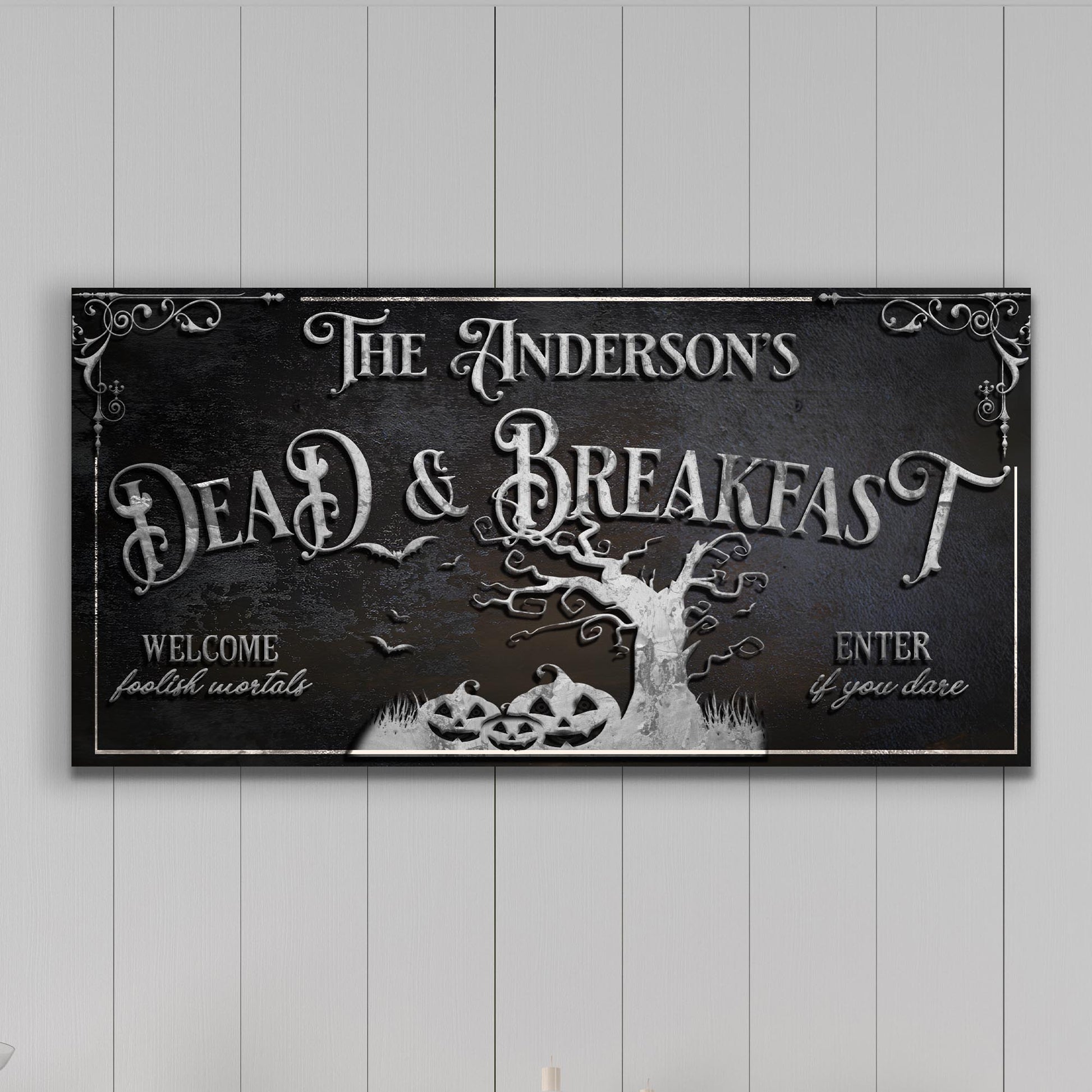 Personalized Dead & Breakfast Sign II - Image by Tailored Canvases