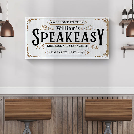 Speakeasy Sign III Style 2 - Imaged by Tailored Canvases