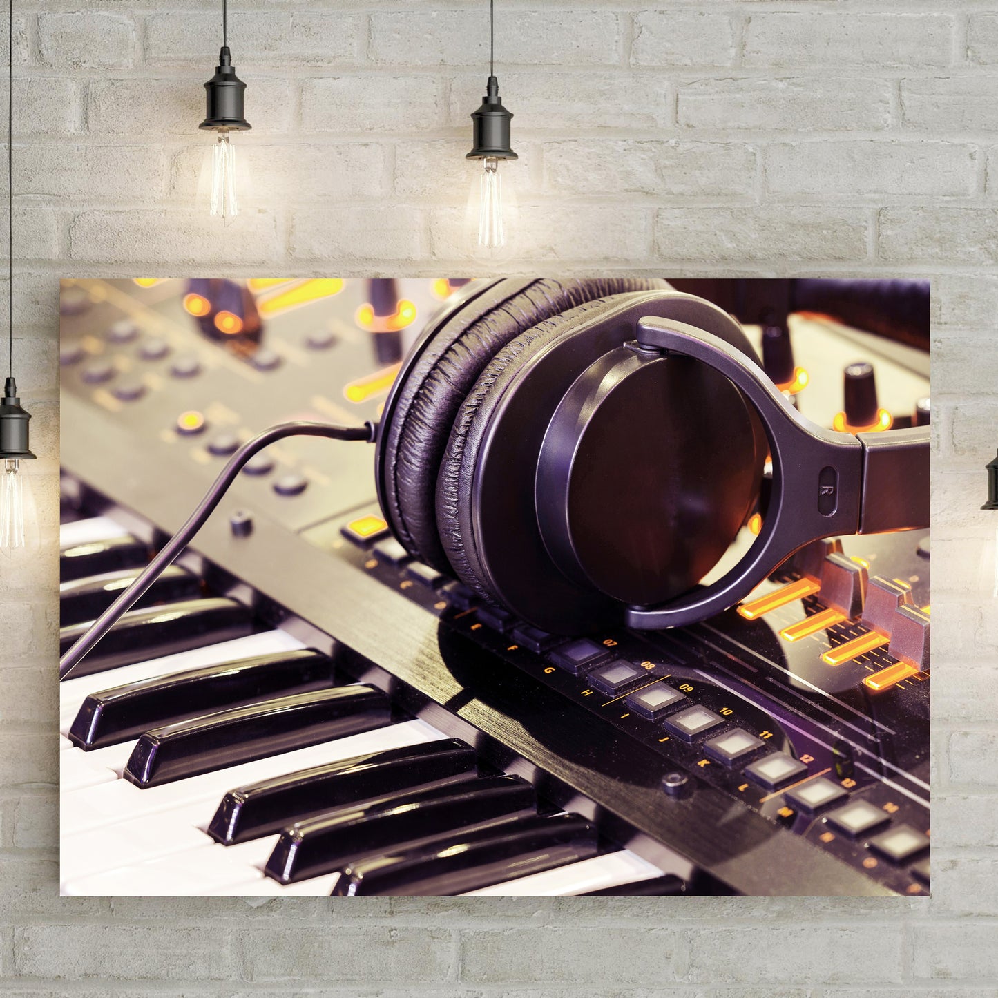 Keyboard Up Close Canvas Wall Art Style 2 - Image by Tailored Canvases