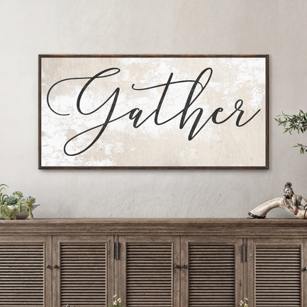 Gather Sign XII Style 1 - Image by Tailored Canvases