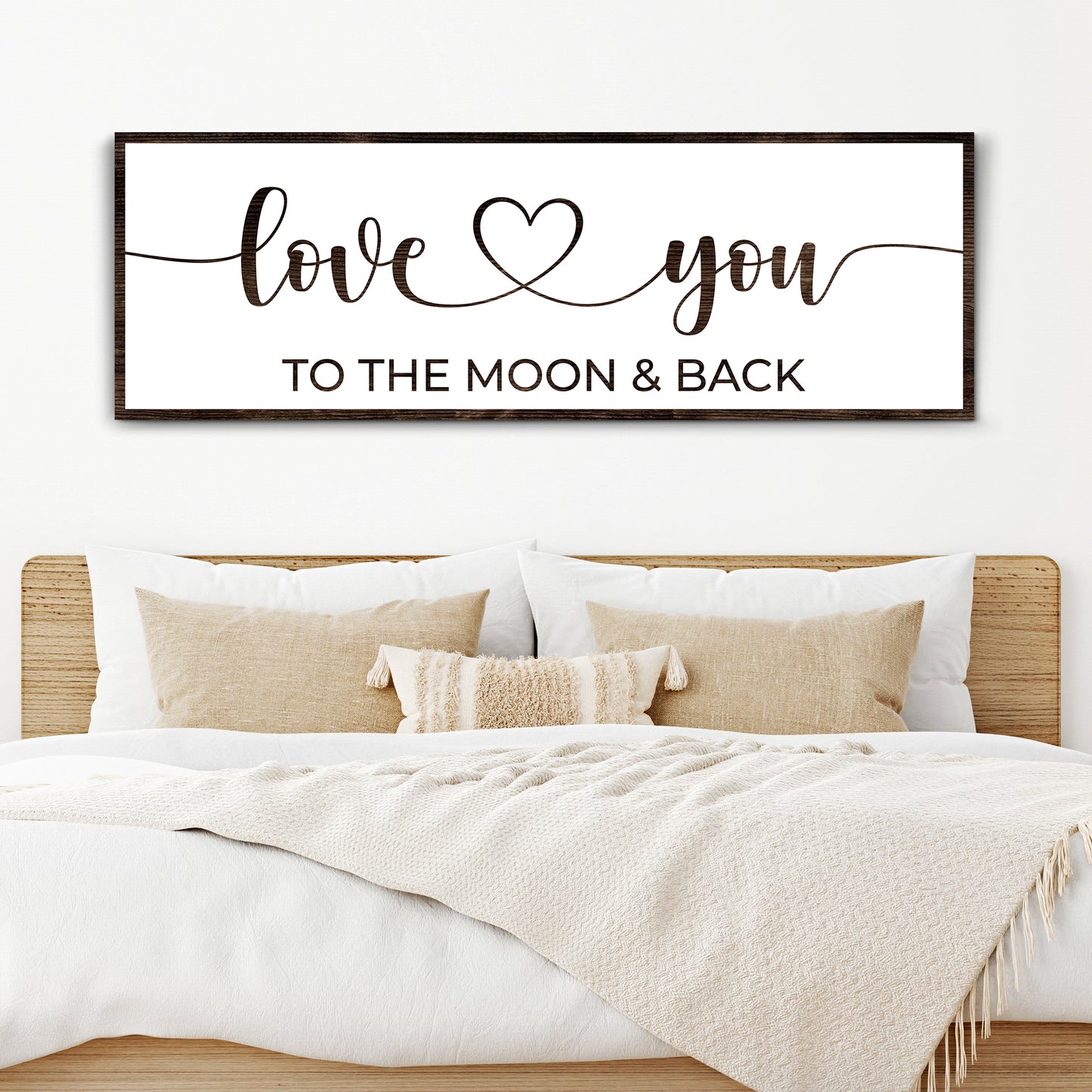 Love You To The Moon And Back Sign II - Image by Tailored Canvases