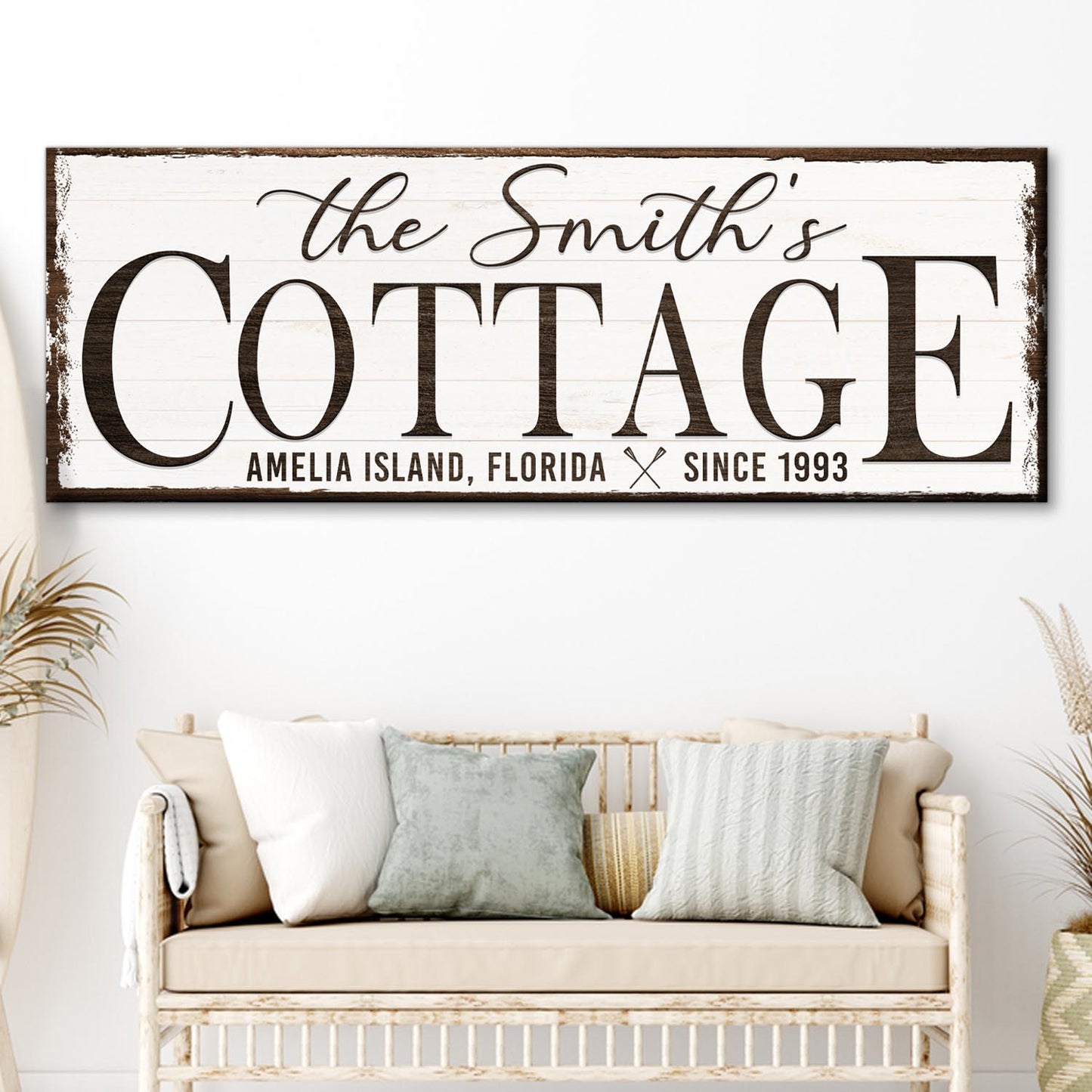 Cottage Beach House Sign II  - Image by Tailored Canvases