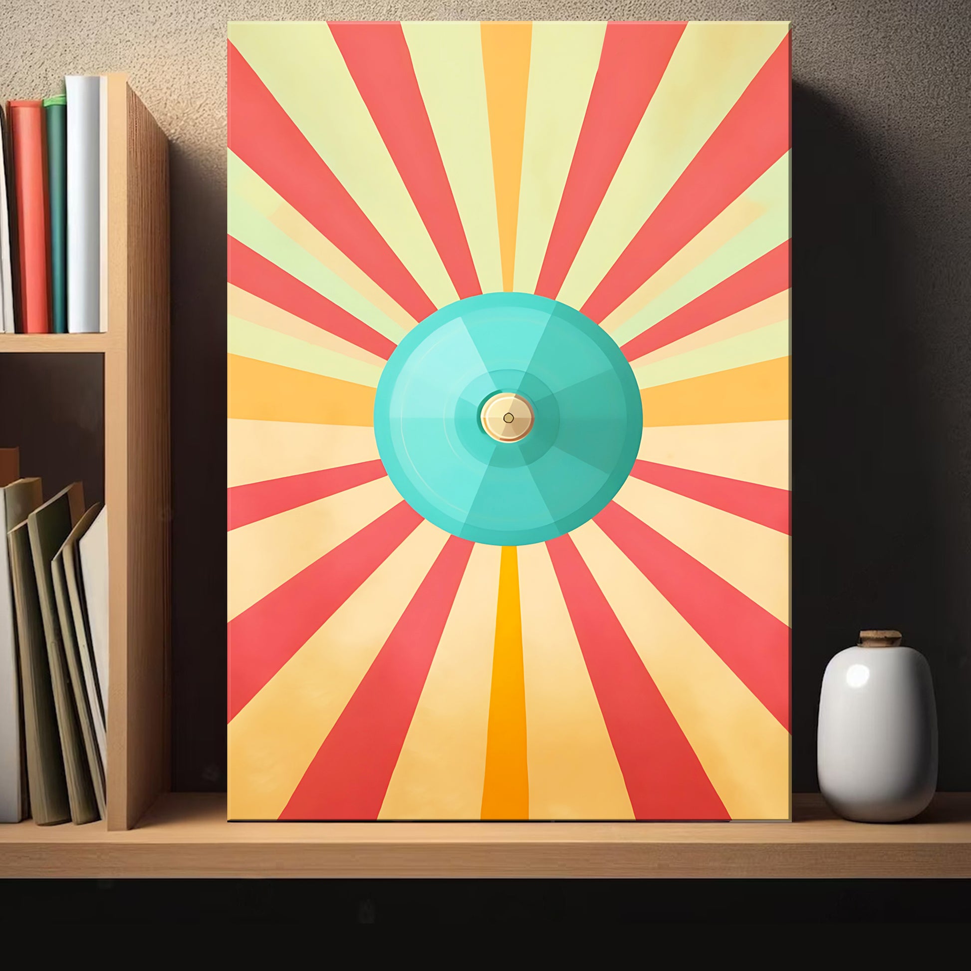 Cymbal Retro Canvas Wall Art Style 2 - Image by Tailored Canvases