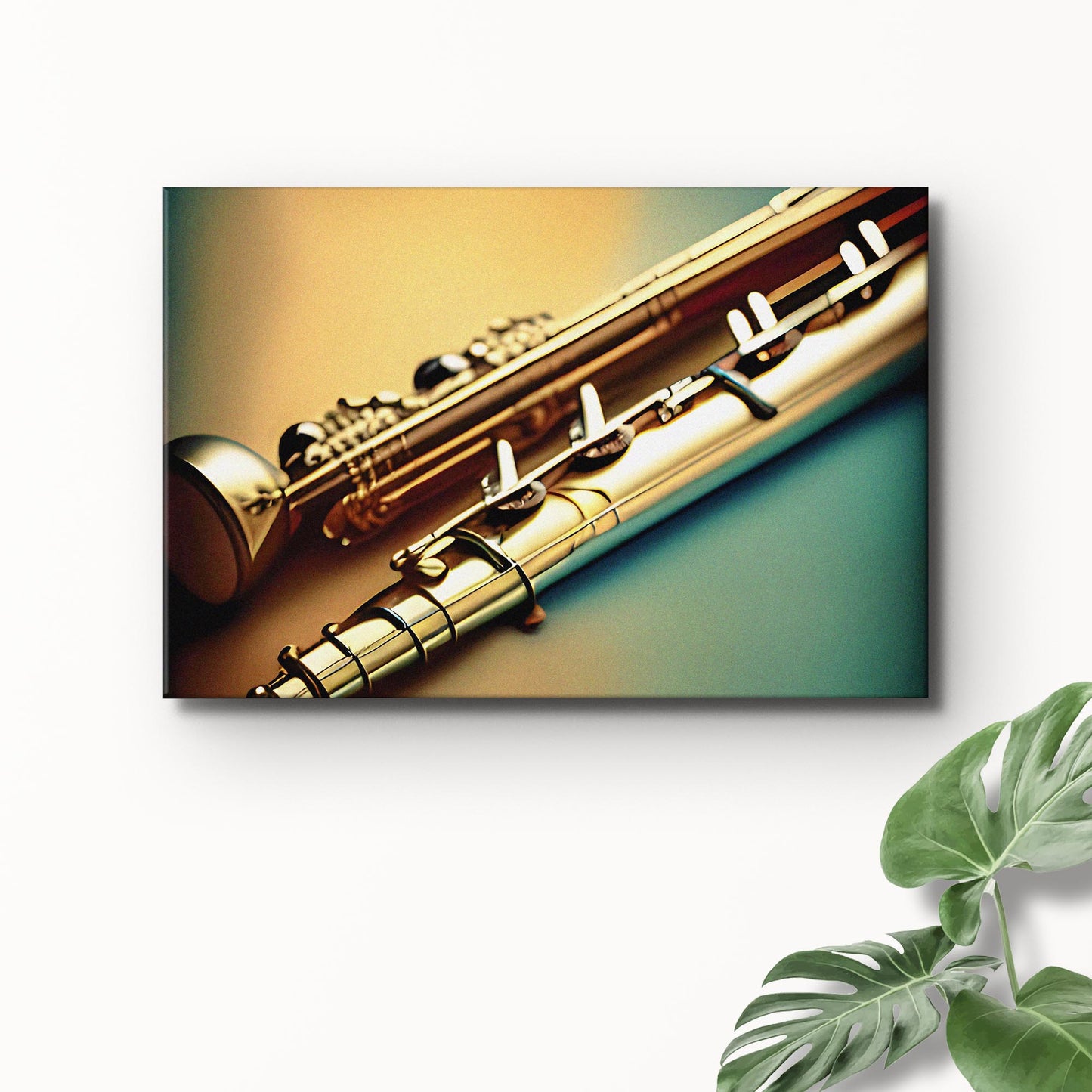 Flute Retro Canvas Wall Art Style 2 - Image by Tailored Canvases