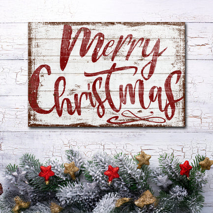 Merry Christmas Sign IX - Image by Tailored Canvases