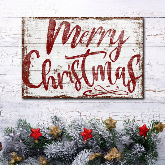 Merry Christmas Sign IX - Image by Tailored Canvases