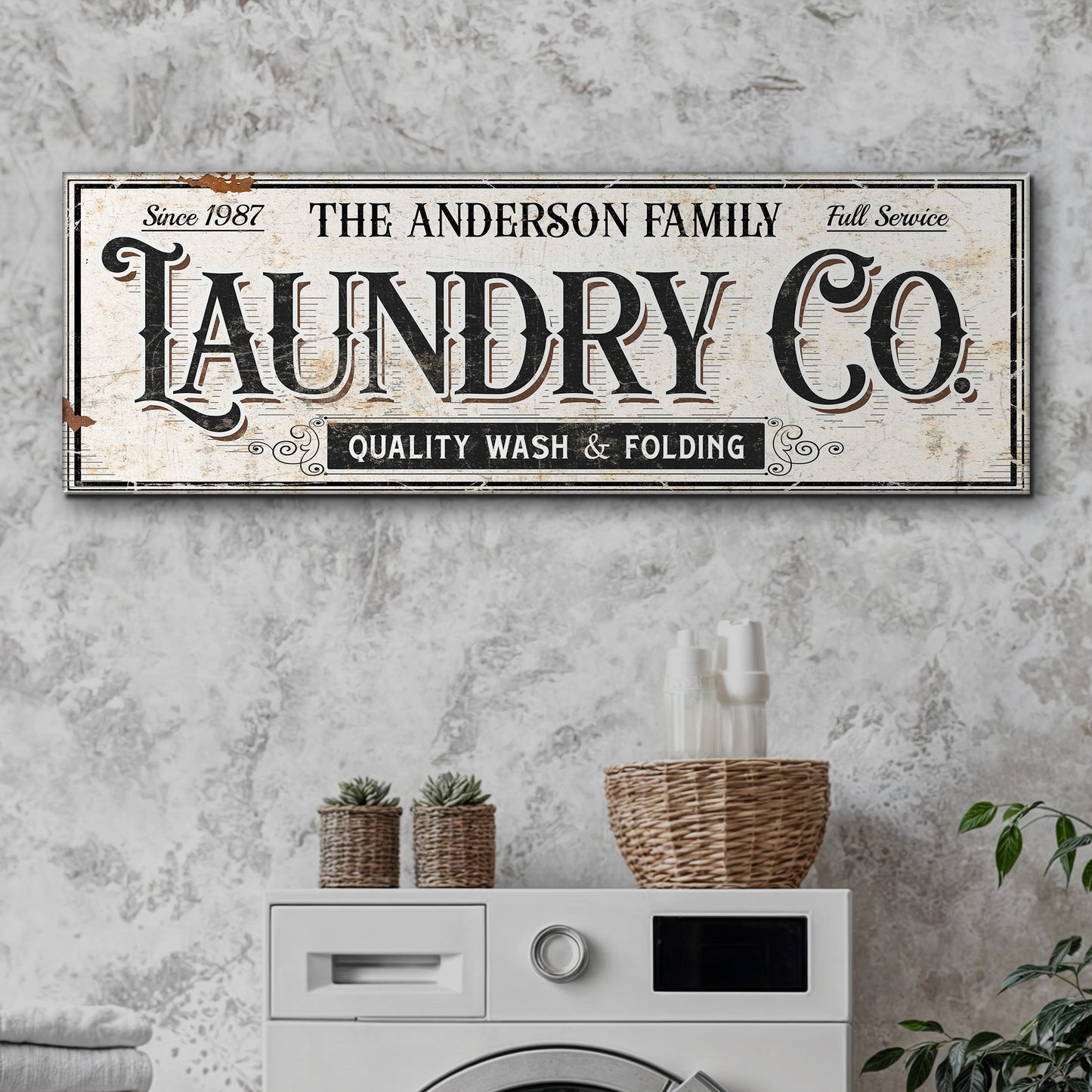 The Laundry Room Sign VIII