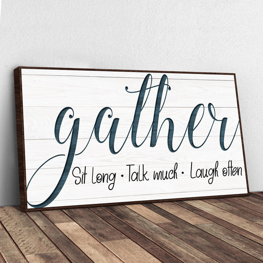 Gather Sign V Style 2 - Image by Tailored Canvases