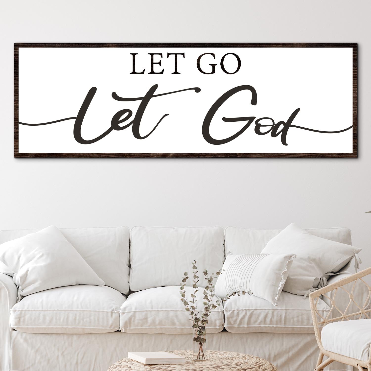 Let Go Let God Faith Sign III - Image by Tailored Canvases