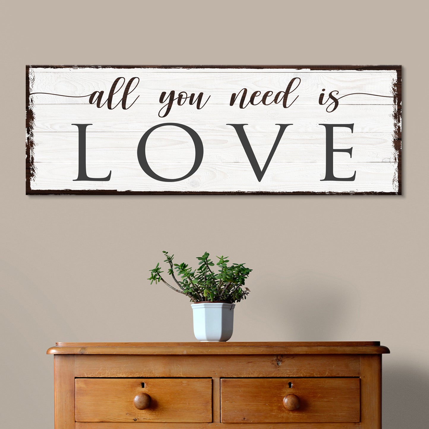 All You Need Is Love Sign - Image by Tailored Canvases