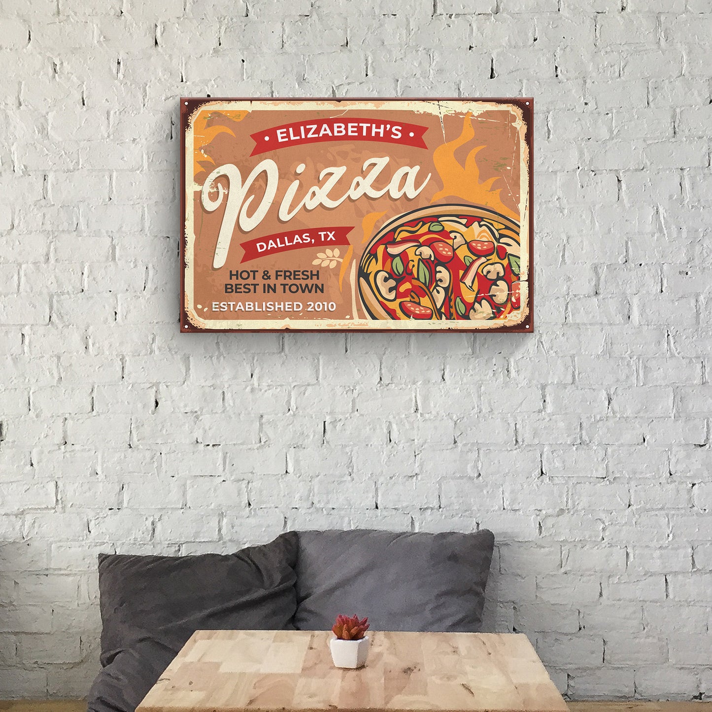 Pizza Sign II Style 1 - Imaged by Tailored Canvases