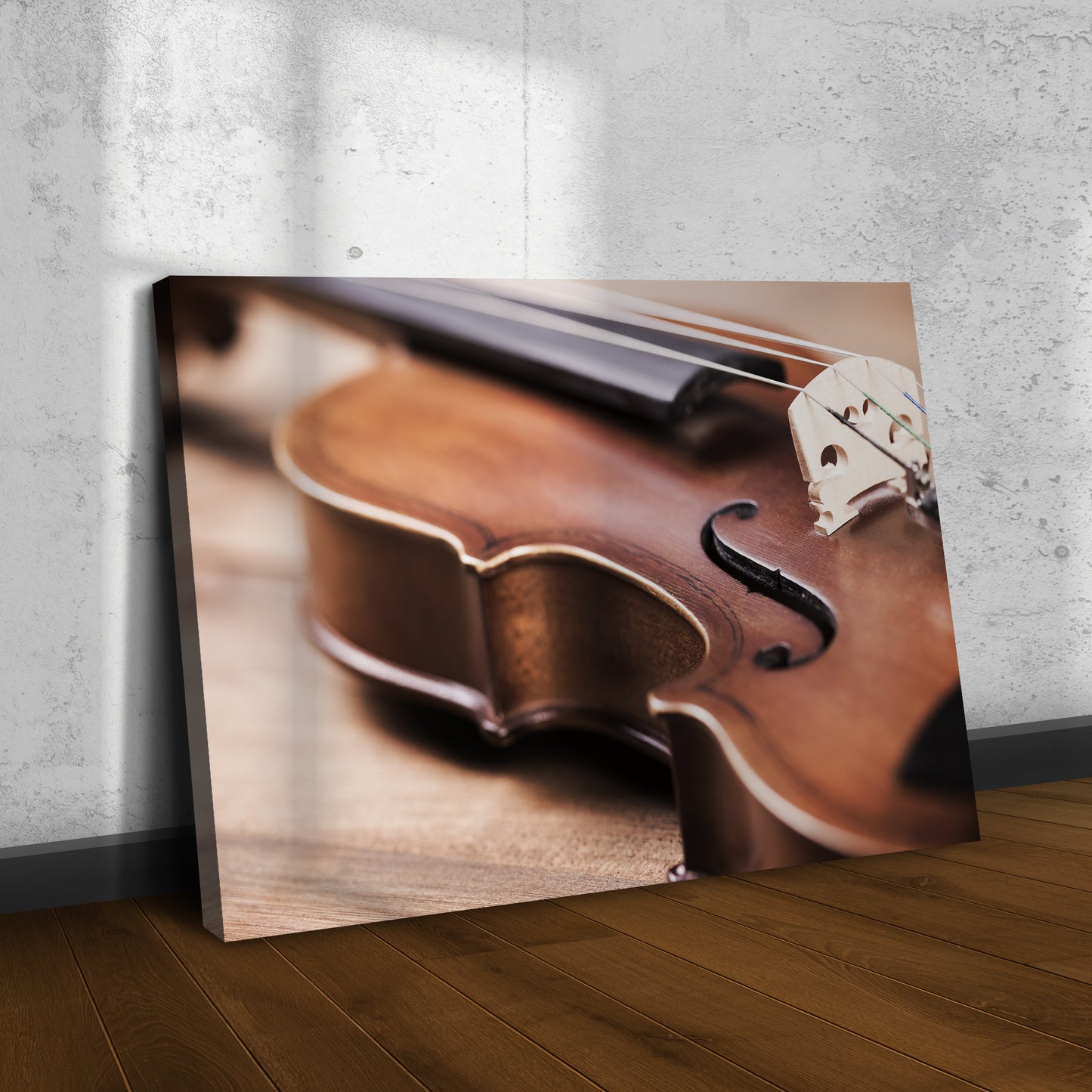 Violin Up Close Canvas Wall Art - Image by Tailored Canvases