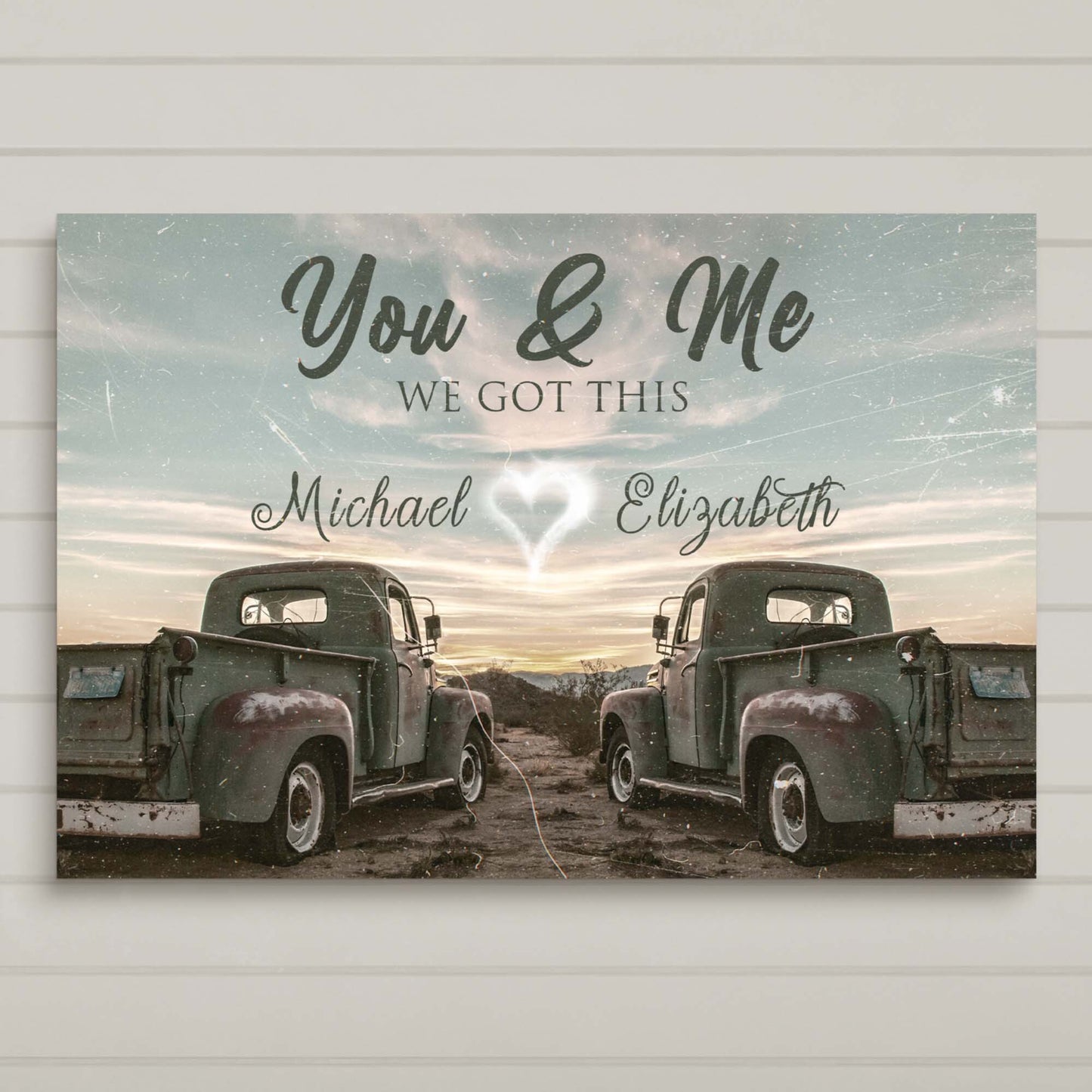 Vintage Truck Themed We Got This Couple Sign - Image by Tailored Canvases