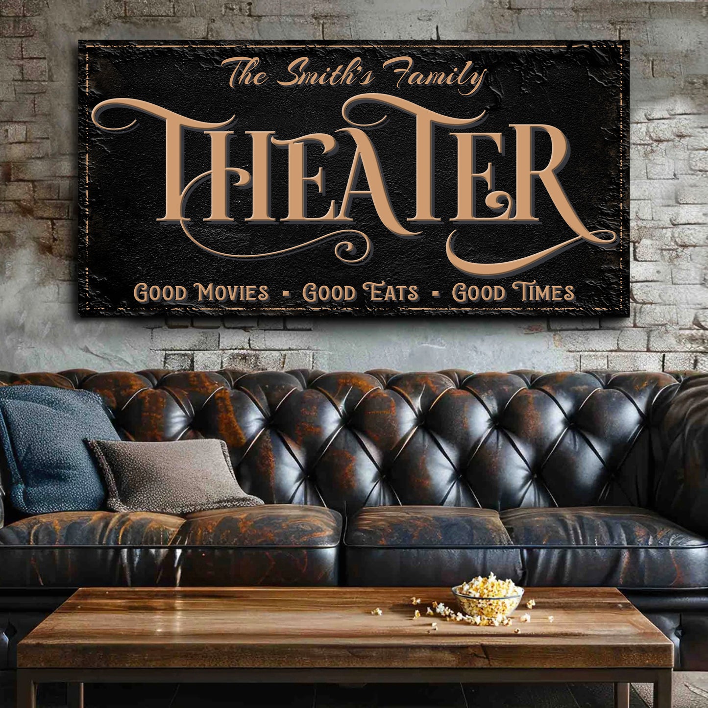 Personalized Theater Sign VI - Image by Tailored Canvases