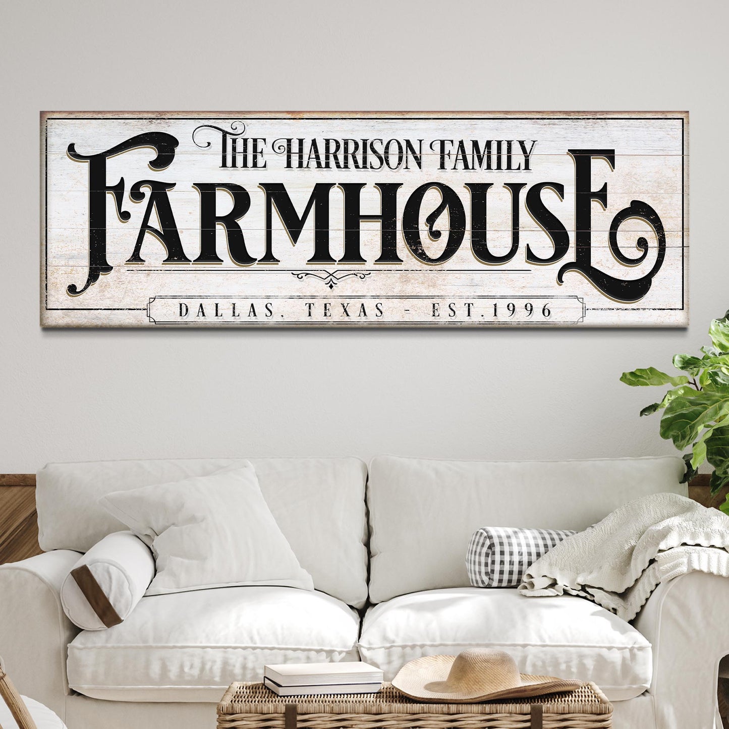 Vintage Rust Farmhouse Sign