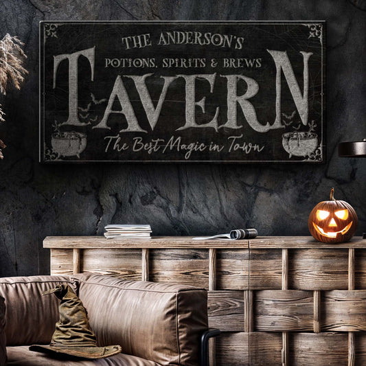 Potions, Spirits & Brews Tavern Halloween Sign