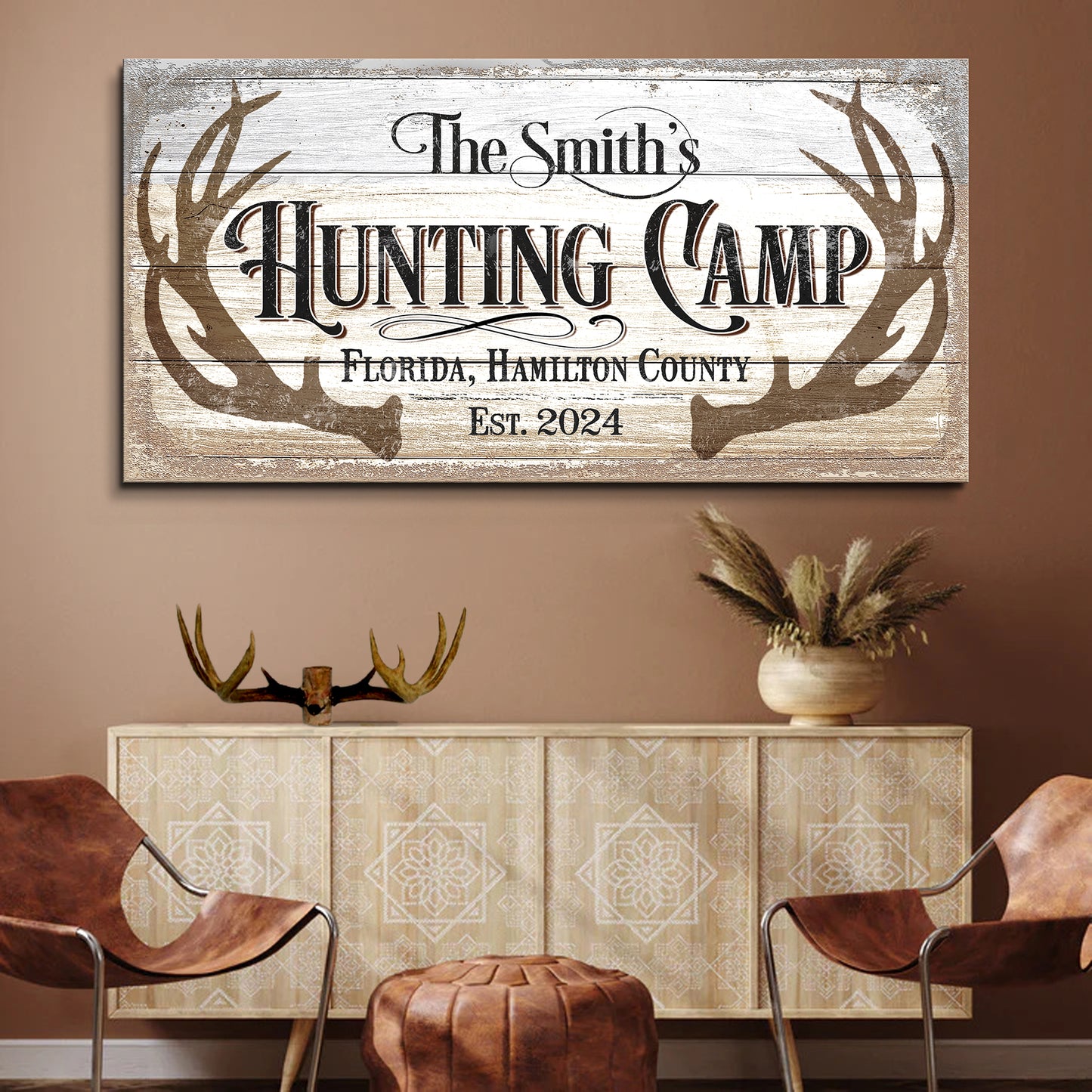 Hunting Camp Family Sign