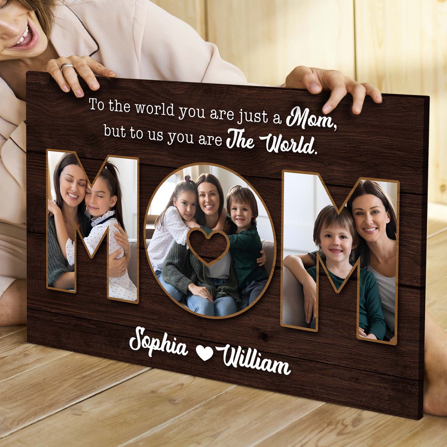 Mother's Day Sign To Us You Are The World II
