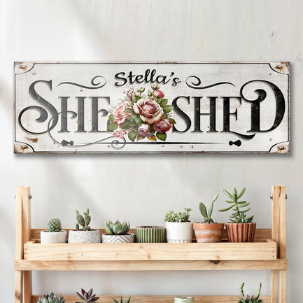 Personalized She Shed Sign