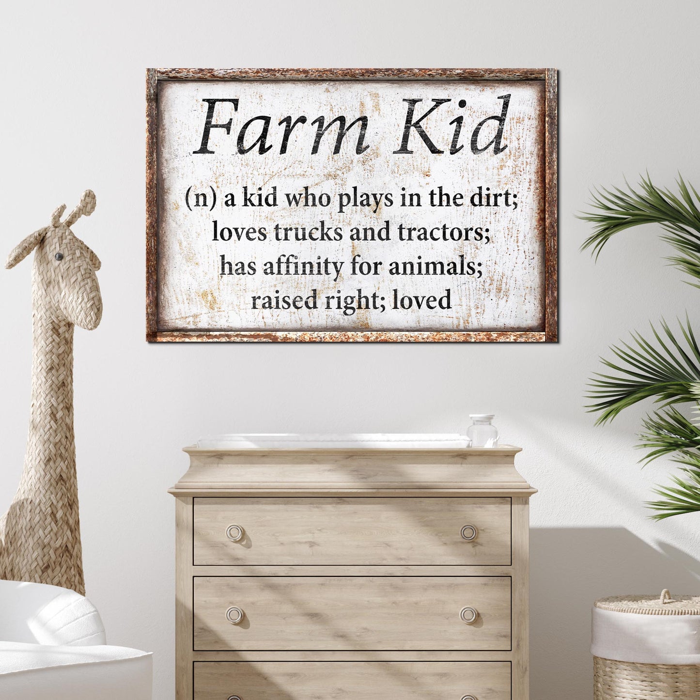 Farm Kid Nursery Sign