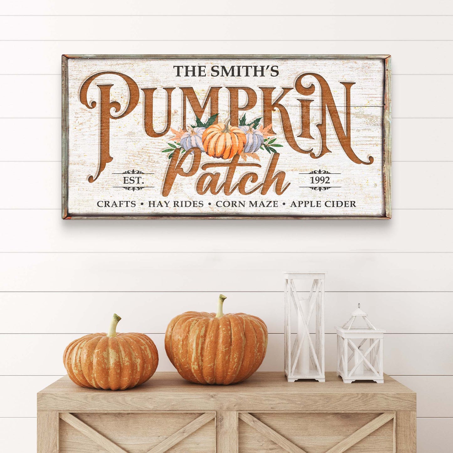 Family Pumpkin Patch Sign