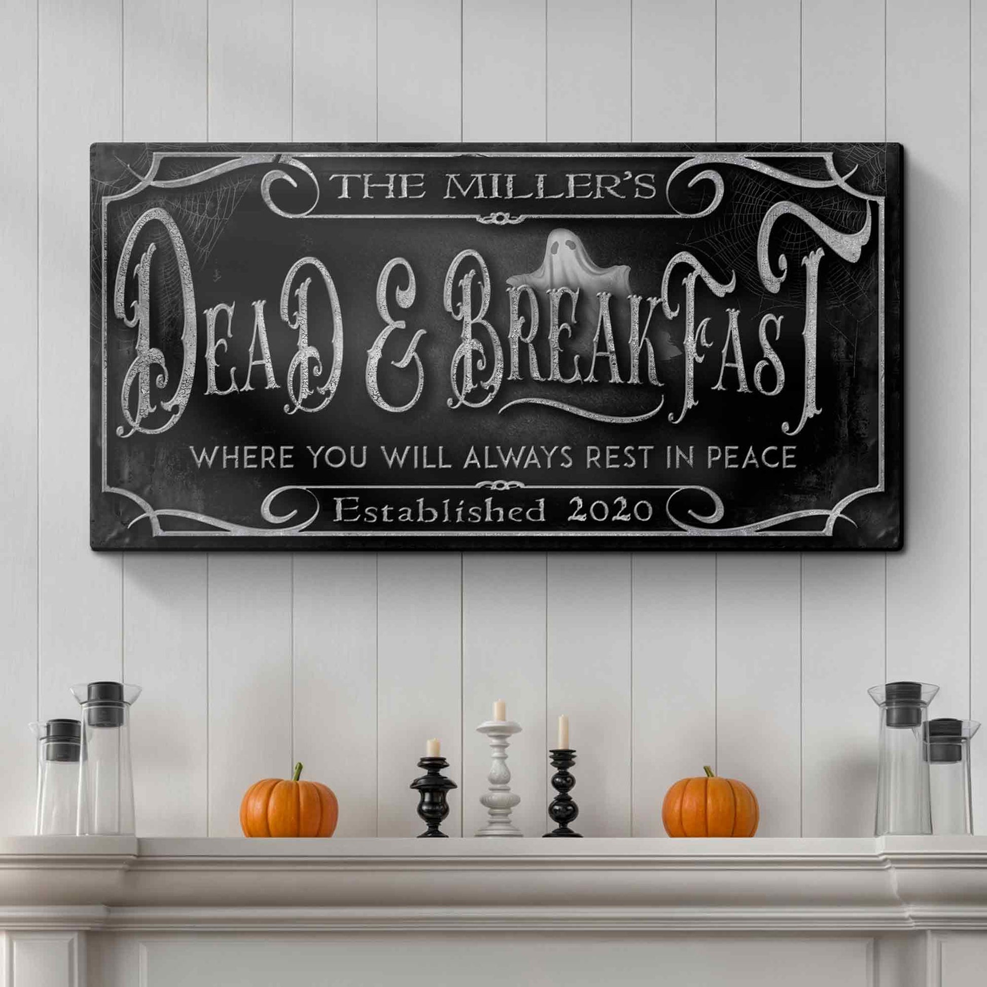 Personalized Dead & Breakfast Sign - Image by Tailored Canvases