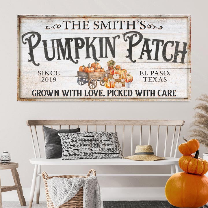 Personalized Pumpkin Patch Sign VII