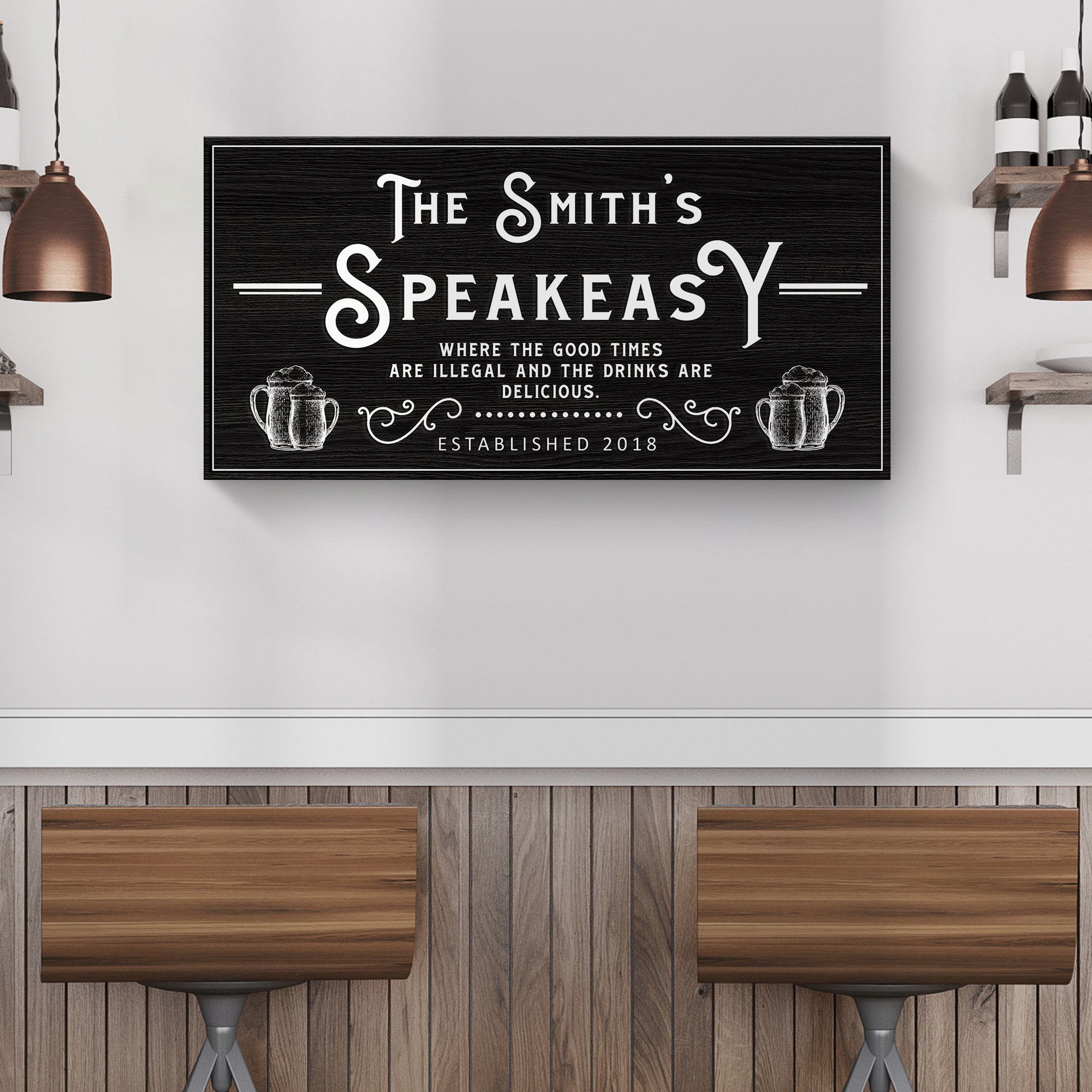 Speakeasy Sign Style 2 - Imaged by Tailored Canvases