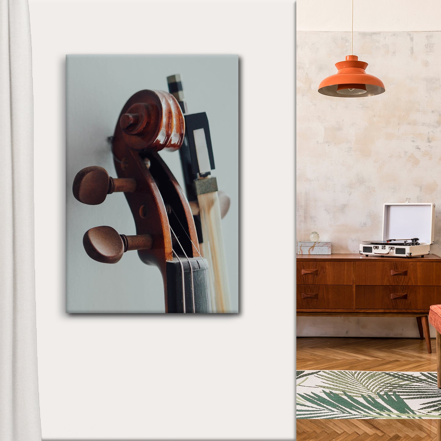 Cello Up Close Canvas Wall Art Style 1 - Image by Tailored Canvases