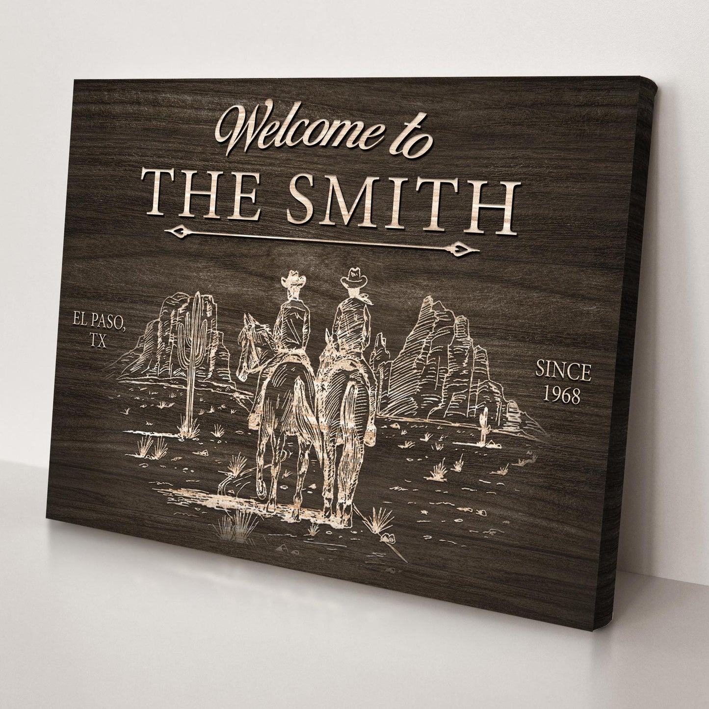 Cowboy Welcome Sign - Image by Tailored Canvases