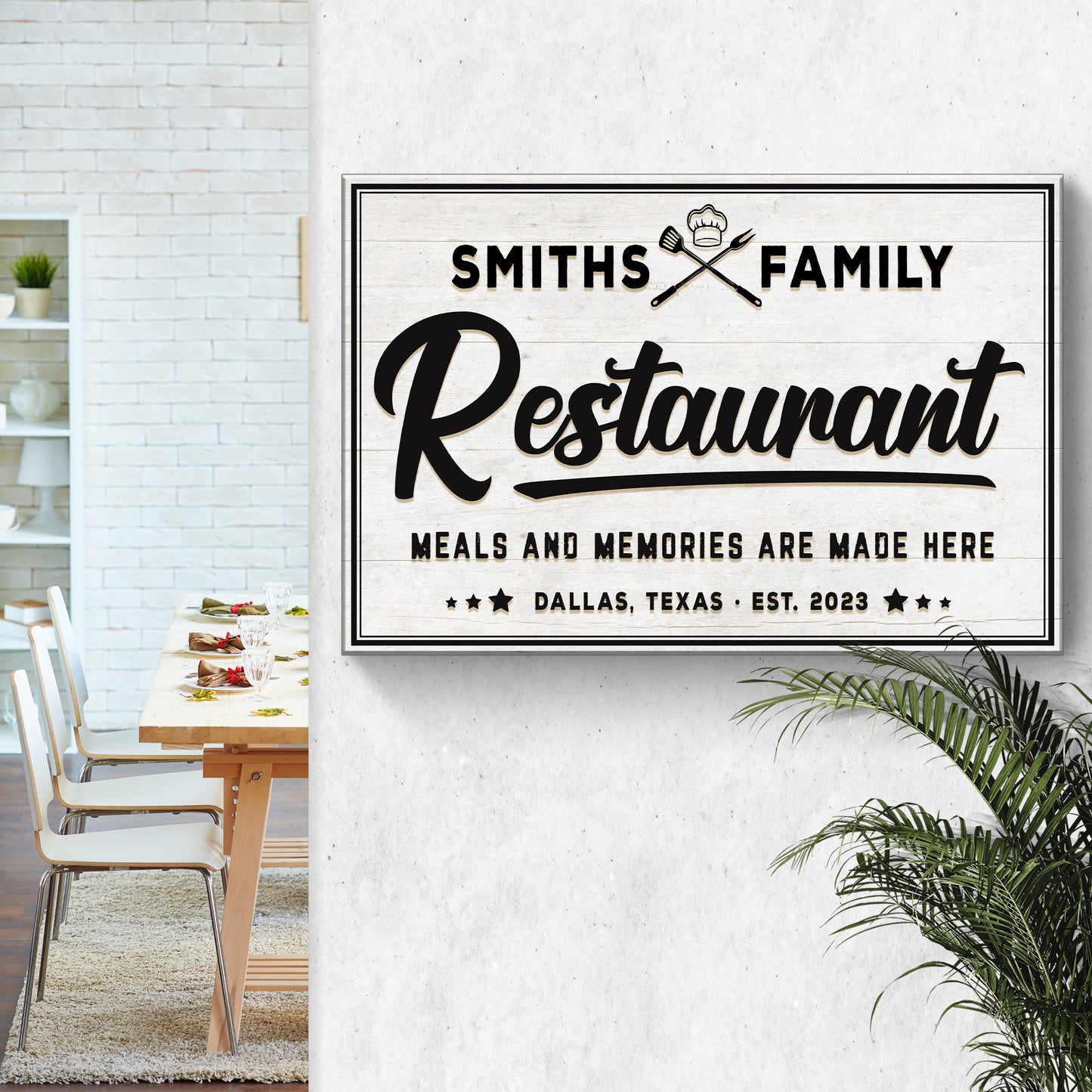 Restaurant Sign V Style 2 - Image by Tailored Canvases