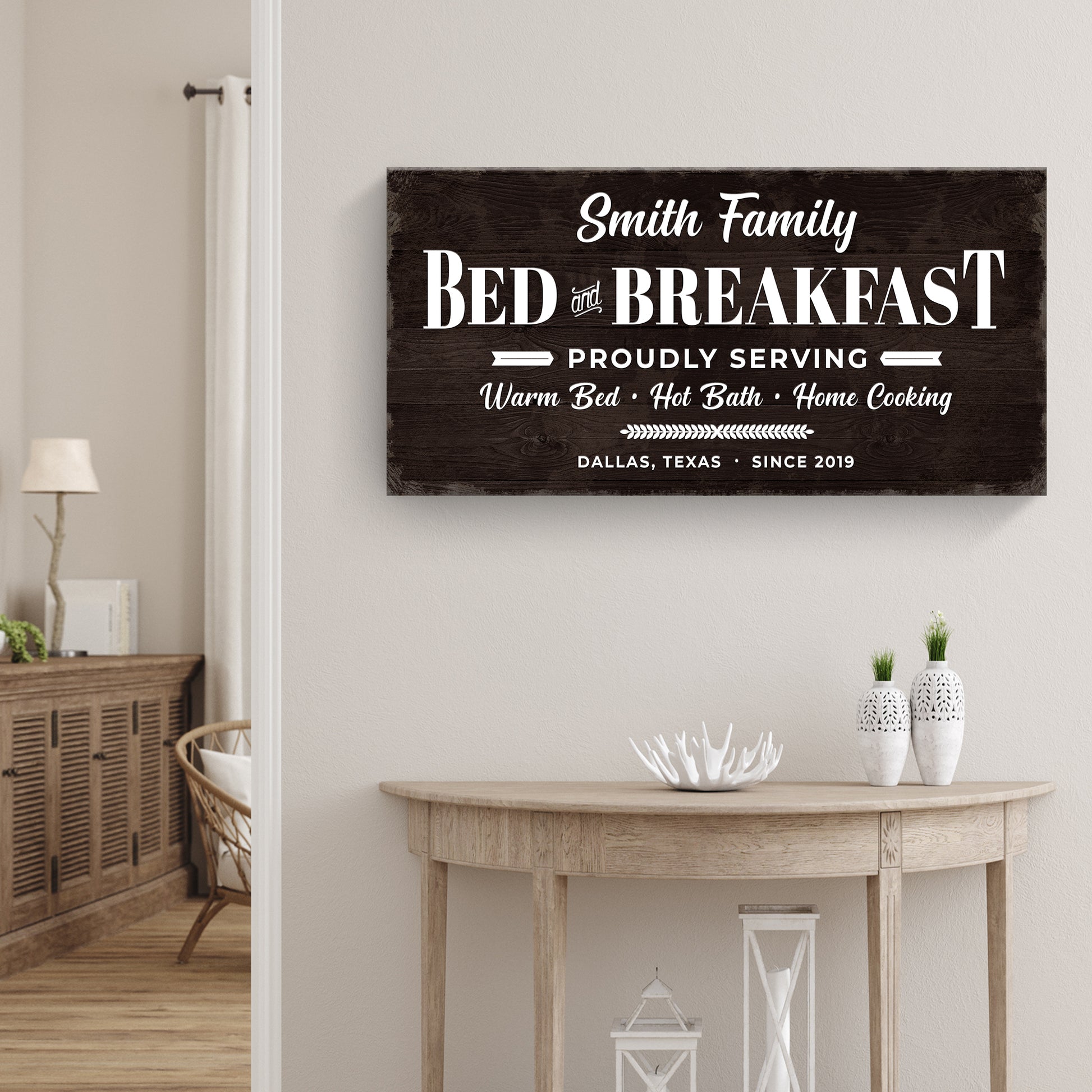 Bed and Breakfast Sign V Style 1 - Image by Tailored Canvases