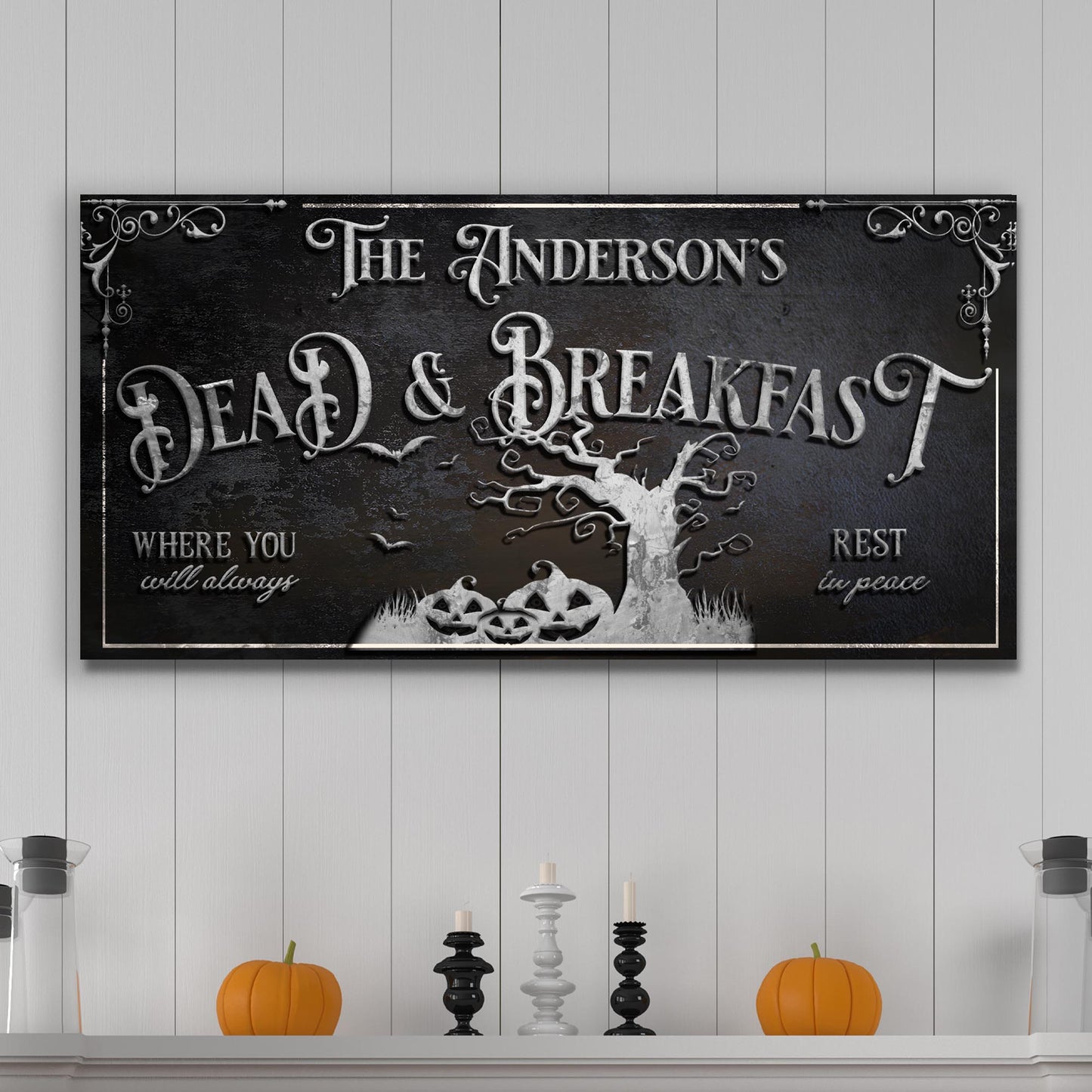 Personalized Dead & Breakfast Sign II - Image by Tailored Canvases