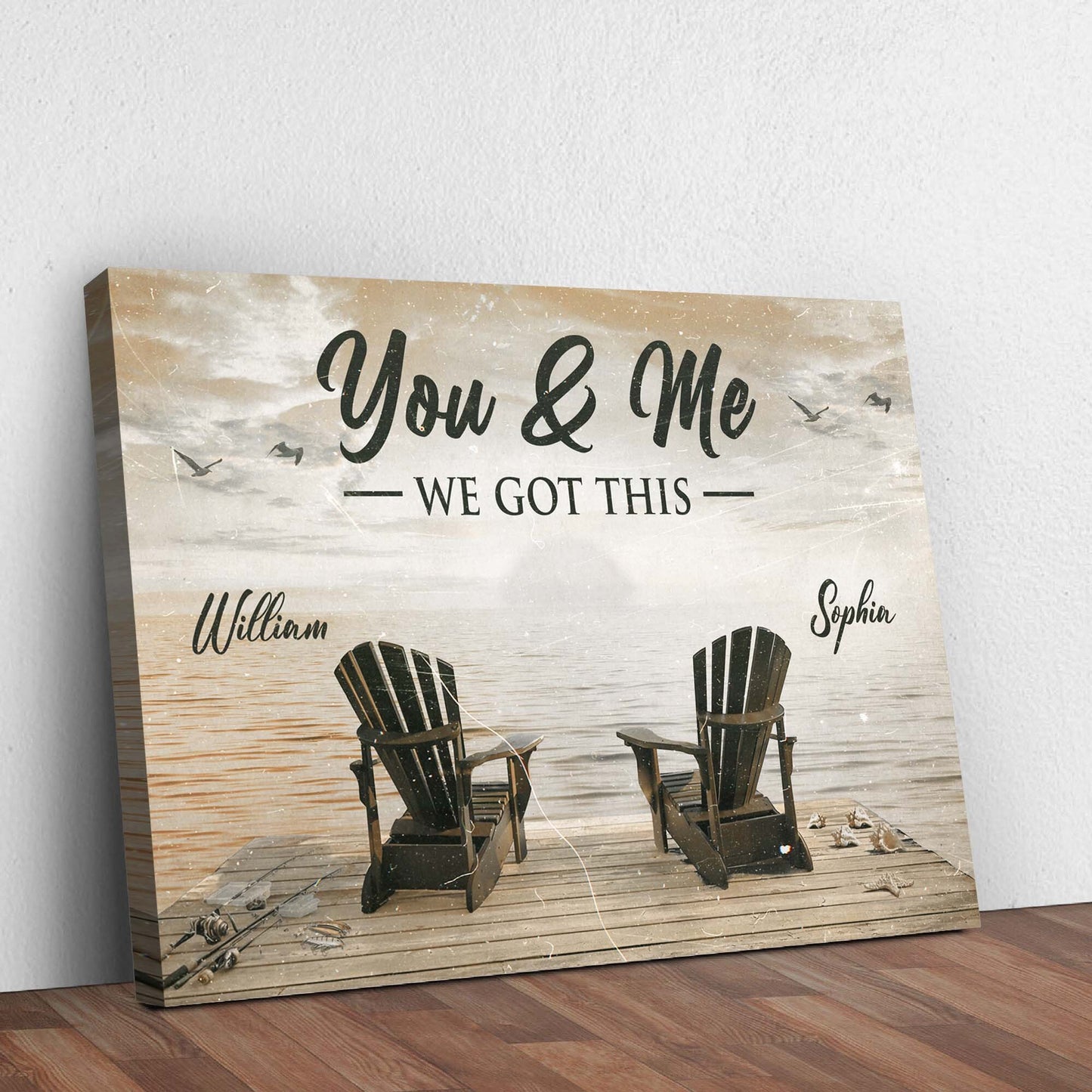 Fishing Themed We Got This Couple Sign