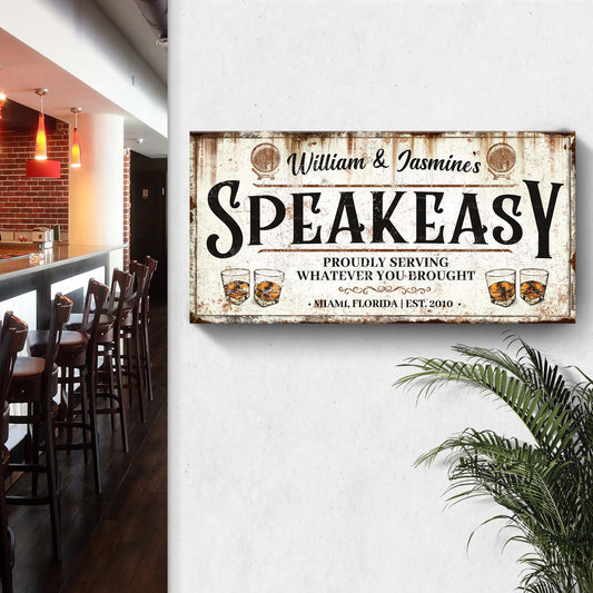 Speakeasy Sign V - Image by Tailored Canvases