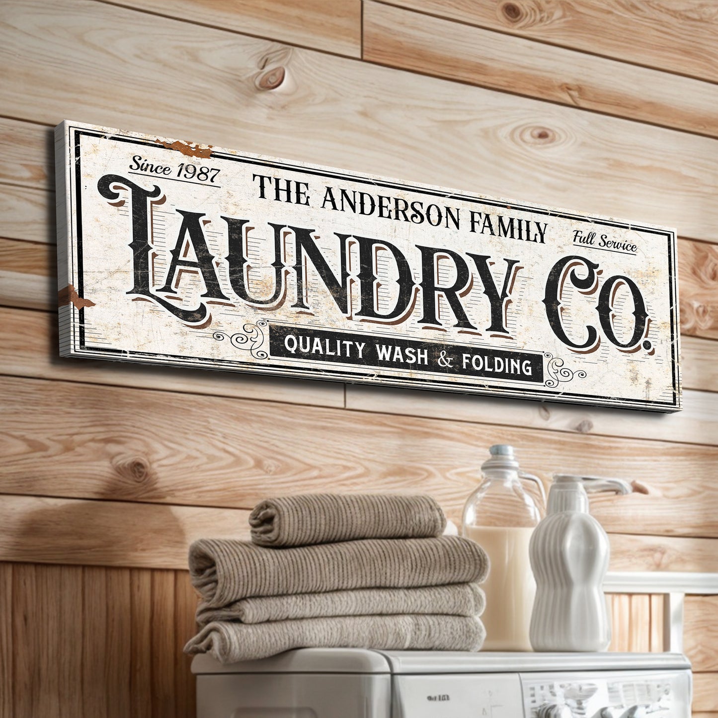 The Laundry Room Sign VIII