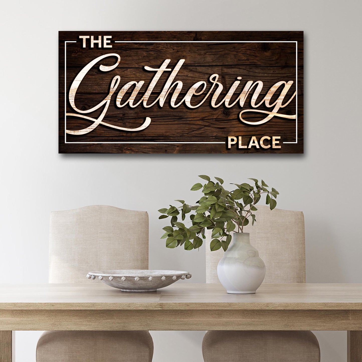 The Gathering Place Sign Style 1 - Image by Tailored Canvases