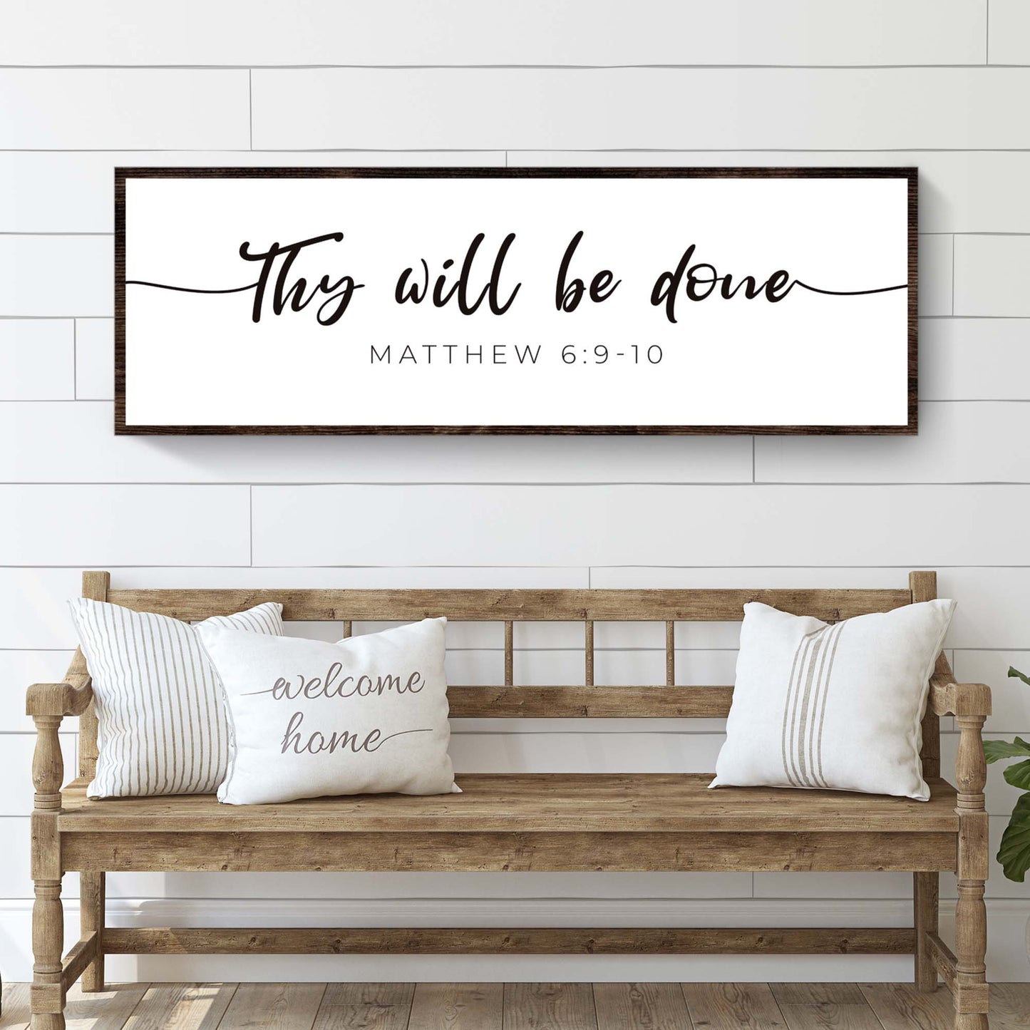 Thy Will Be Done Faith Sign III - Image by Tailored Canvases