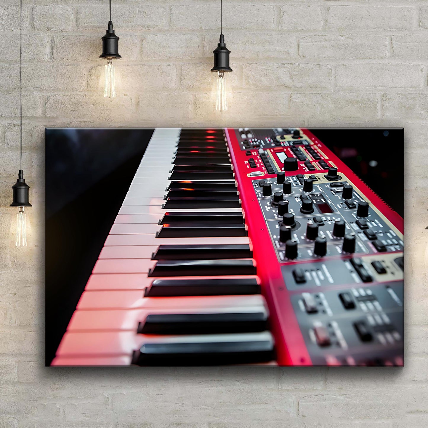 Keyboard Modern Canvas Wall Art Style 2 - Image by Tailored Canvases