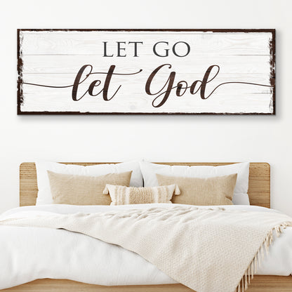Let Go Let God Faith Sign II - Image by Tailored Canvases