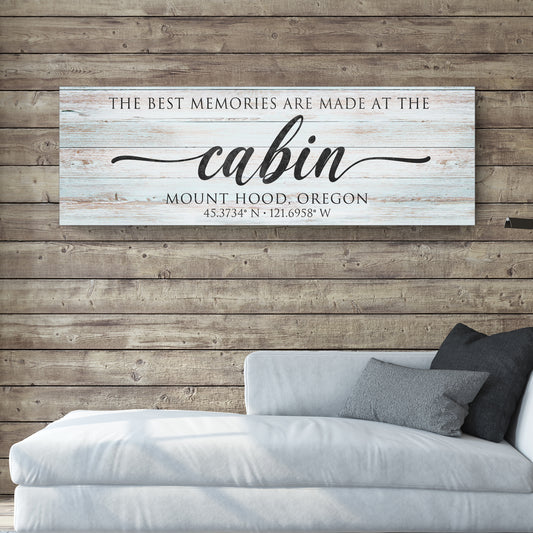 Best Memories Are Made At The Cabin Sign II - Image by Tailored Canvases