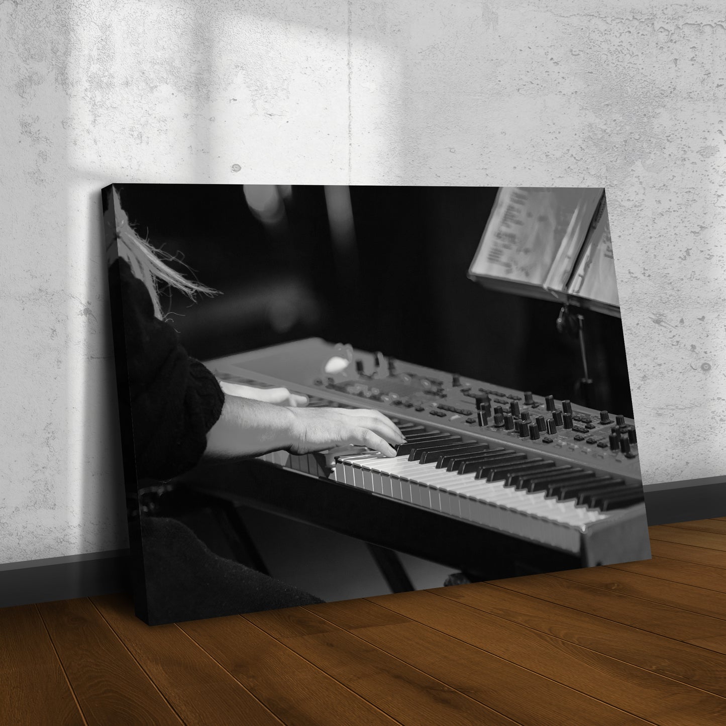 Keyboard Playing Canvas Wall Art - Image by Tailored Canvases