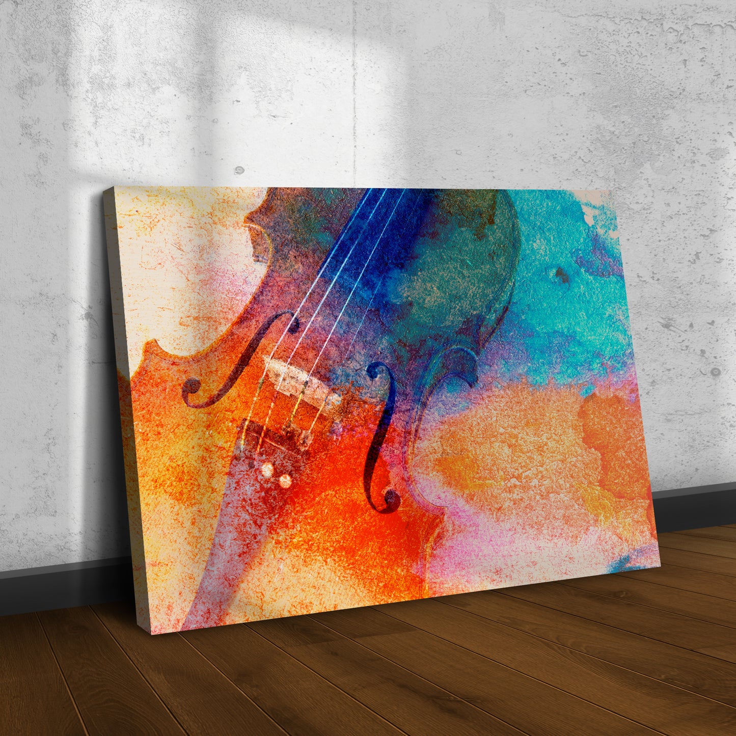 Cello Retro Canvas Wall Art - Image by Tailored Canvases