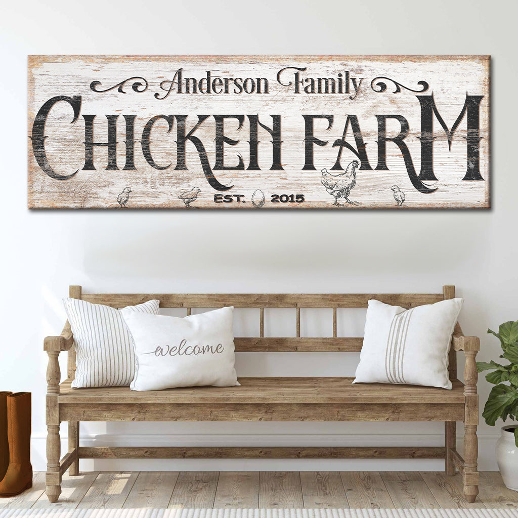 Chicken Farm Farmhouse Sign III