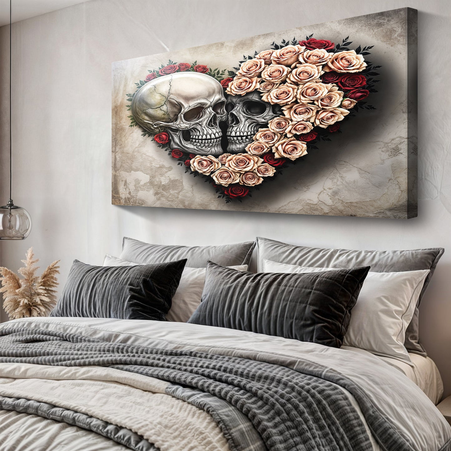 Skull and Flowers Wall Art IX